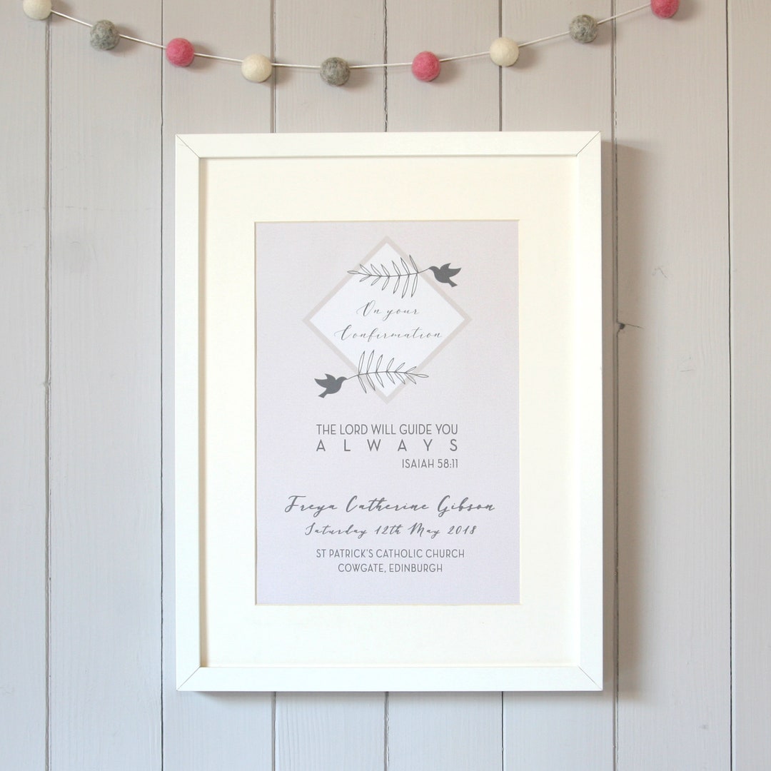 Confirmation Gift - Confirmation Print - Girl's Confirmation Gift ...