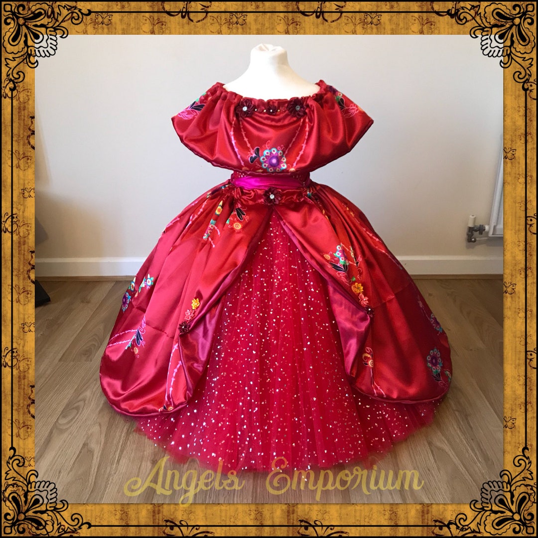 Elena of Avalor Inspired Tutu Dress Ball Gown Latin Princess