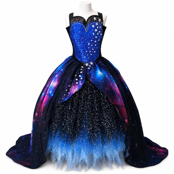 galaxy formal dress Purple Unique Mermaid Prom Dresses Luxury Lilac Rhinestone Mermaid Prom 10 weeks Rush Order or customization please inquire prior to order. Stunning Glittering Galaxy Tutu Dress