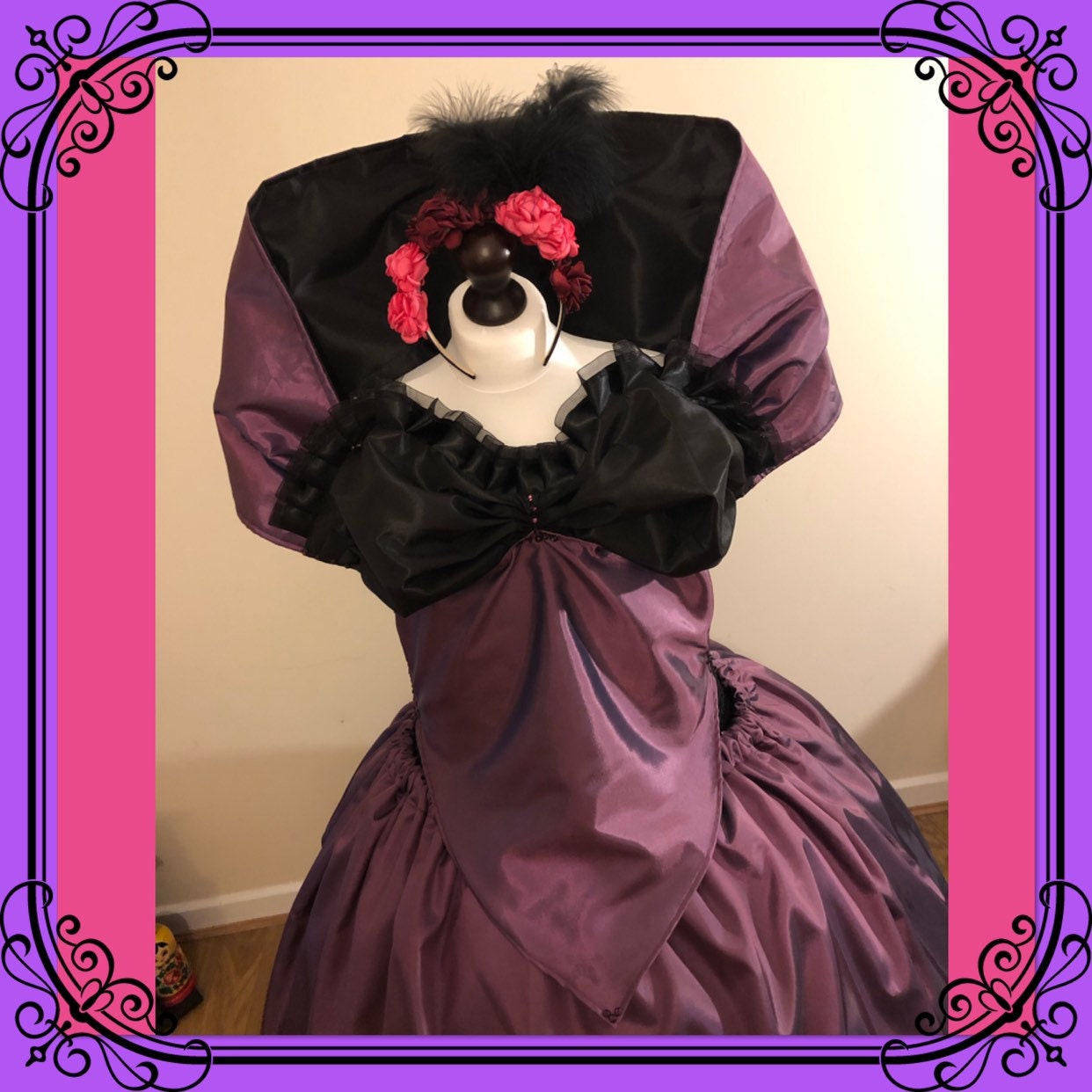 bearded lady dress greatest showman The The Caberet Musical Tutu Theatrical Cosplay Costume Stageshow Gown Pageant Plum Burgundy Adult Sizes patouCode_H23DR116
