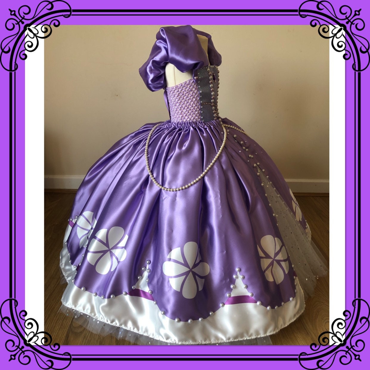 Luxury Sofia the First Inspired Tutu Dress Lilac Princess | Etsy UK