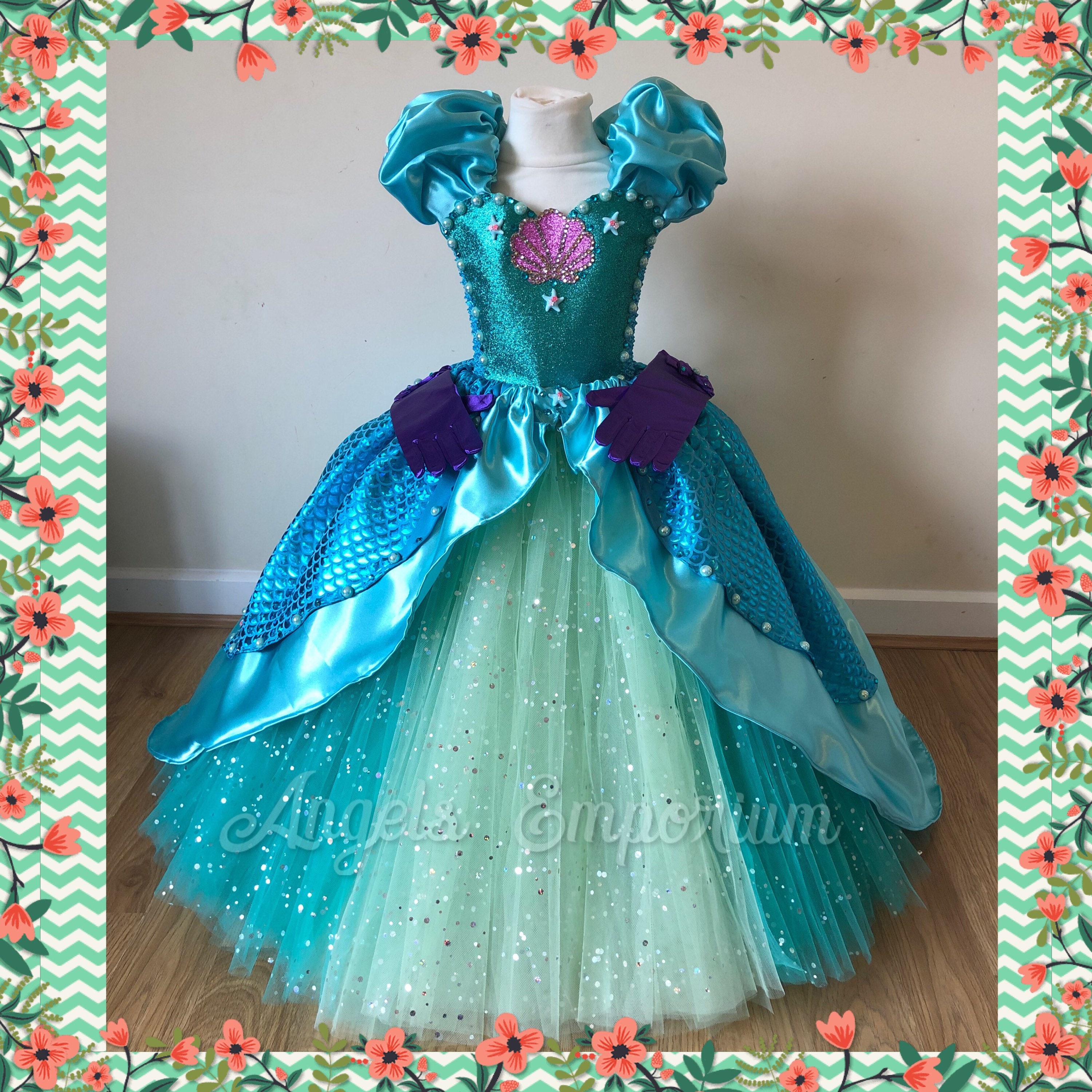 Princesa Ariel La Sirenita Inspirado Tutu Vestido Satén Aqua - Etsy México Princesa Ariel La Sirenita Inspirado Tutu Vestido Satén Aqua - Etsy México