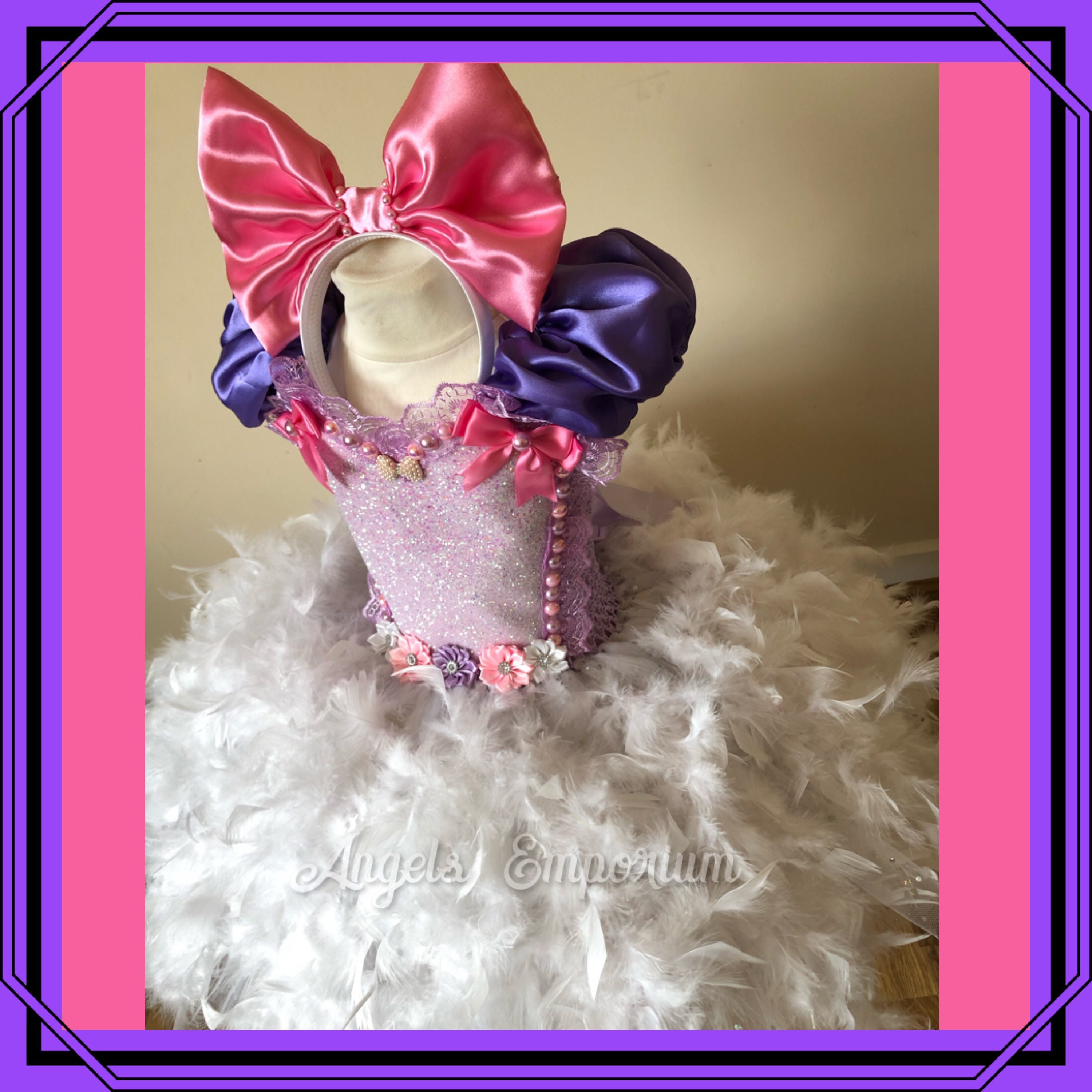 Cute Daisy Duck Inspired Tutu Dress Princess Ball Gown Pageant