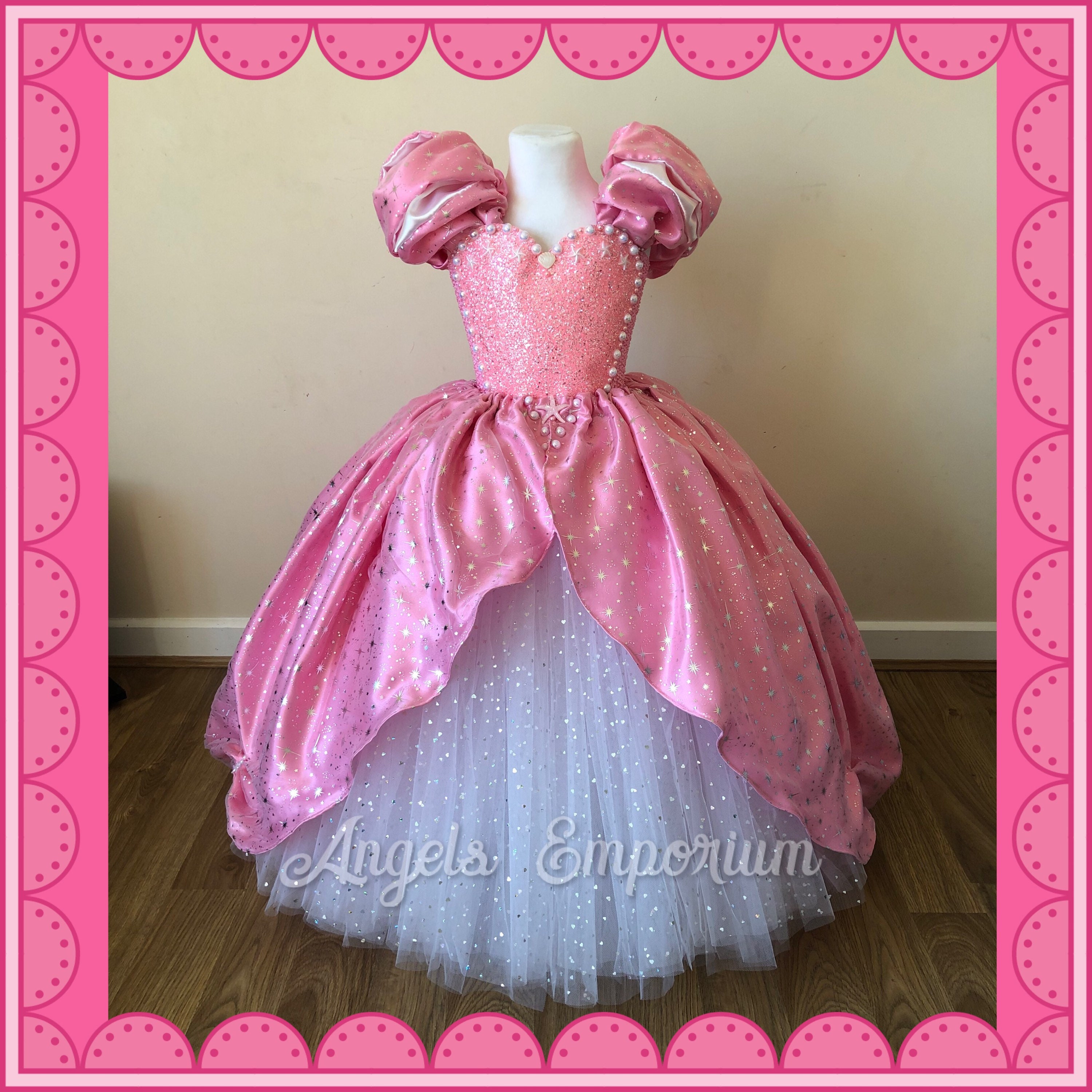 Princess Ariel The Little Mermaid Inspired Tutu Dress Pink Etsy 日本