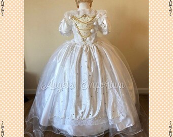 The White Queen Inspired Tutu Dress Tim Burton Alice In Wonderland Cosplay Ball Gown Pageant Birthday Party Dress Halloween Costume Dressing