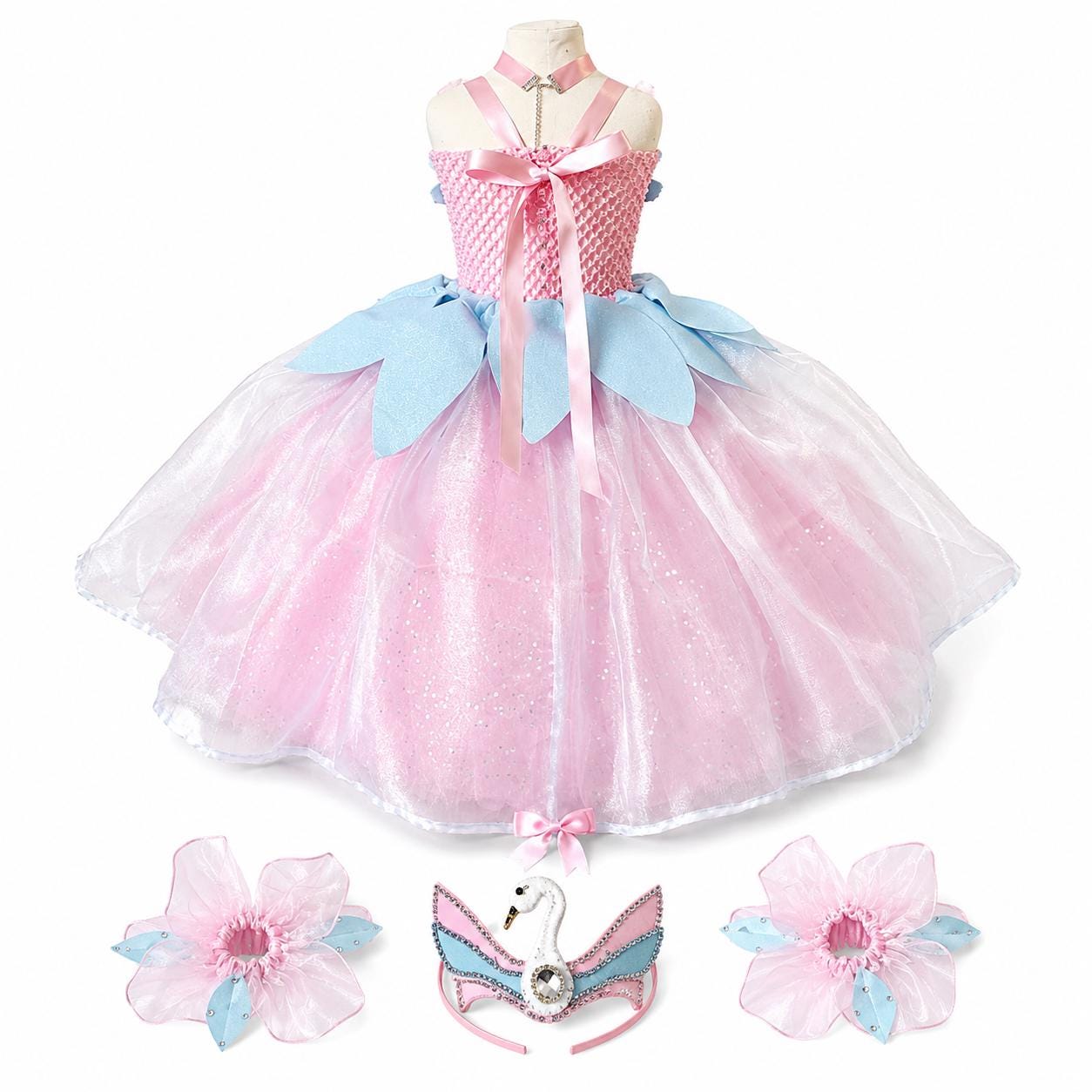 Luxury Swan Lake Ballet Doll Tutu Dress Fairy Princess Costume