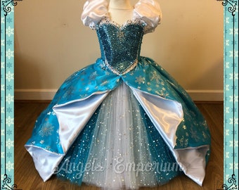 navy blue dress for baby girl The Snowflake Dress sparkles like winter magic — shimmering white and icy  blue layers that twirl like falling snow. Glittering accents catch the light  with every move, making it perfect for festive main image 0