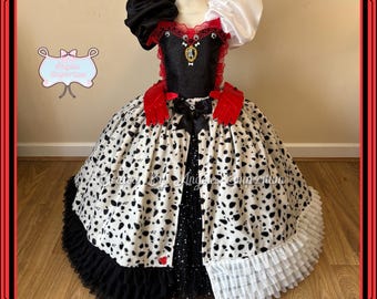 クルエラ・ド・ヴィル衣装、クルエラ衣装、ダルメシアンドレス