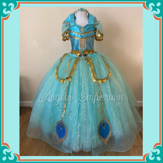 Princesa Jasmine Aladdin Inspirado tutu Vestido y diadema Aqua - Etsy México Princesa Jasmine Aladdin Inspirado tutu Vestido y diadema Aqua - Etsy México