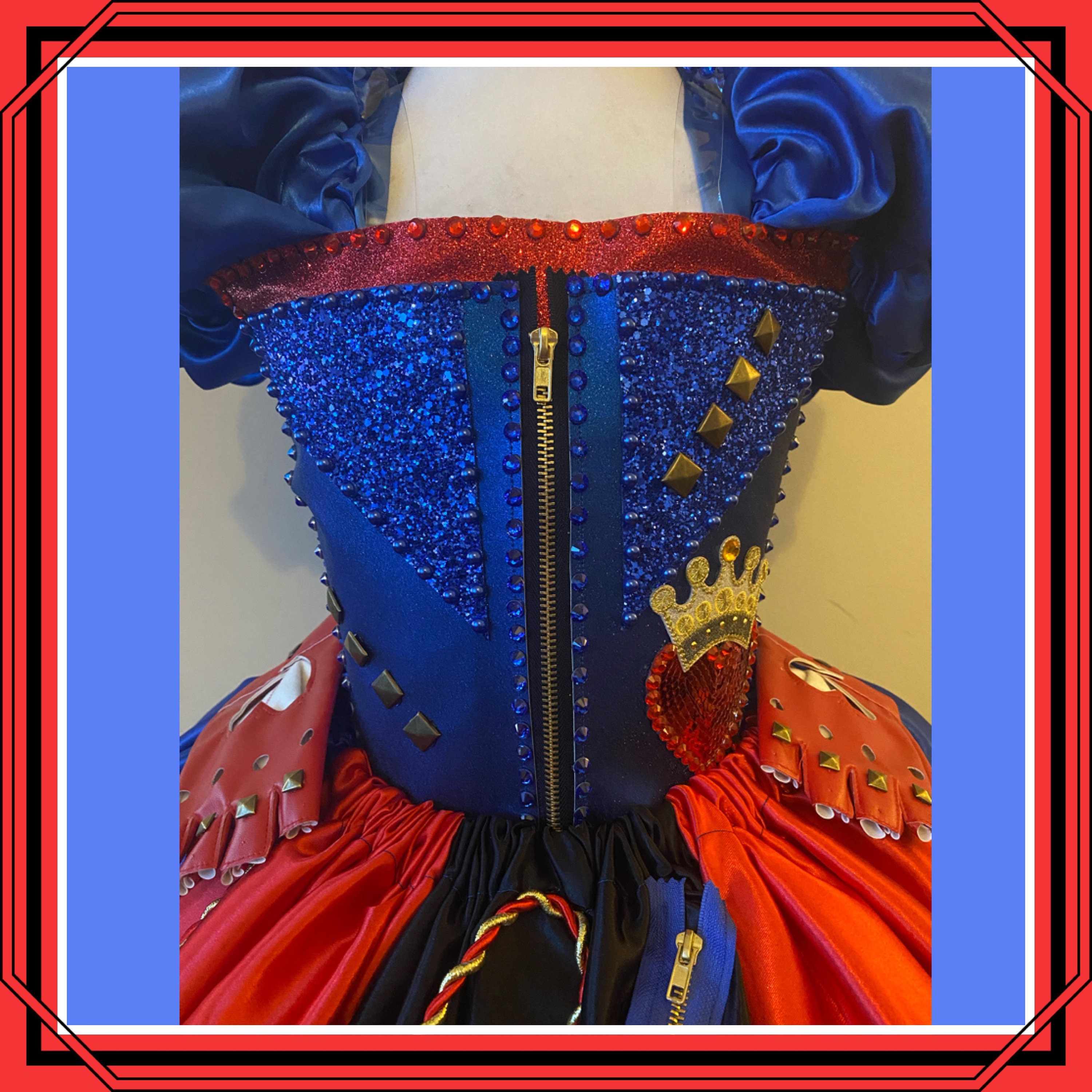 evie's princess dresses Deluxe Evie Descendants Inspired Tutu Dress Royal Blue Ball Gown Pageant  Halloween Costume Low High Cosplay Birthday Party Outfit Evil Queen