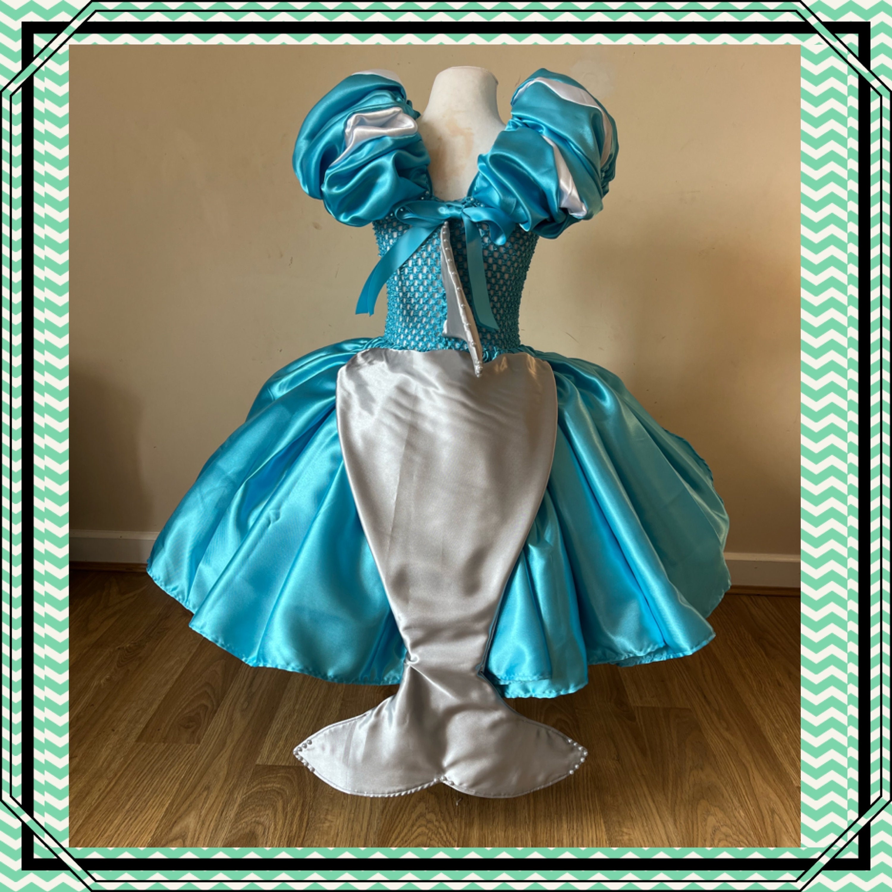 Luxury Jaws Theme Shark Fin Tutu Dress Fish Tail Halloween Costume Fancy Dress Animal Pageant Birthday Party Outfit Stage Wear