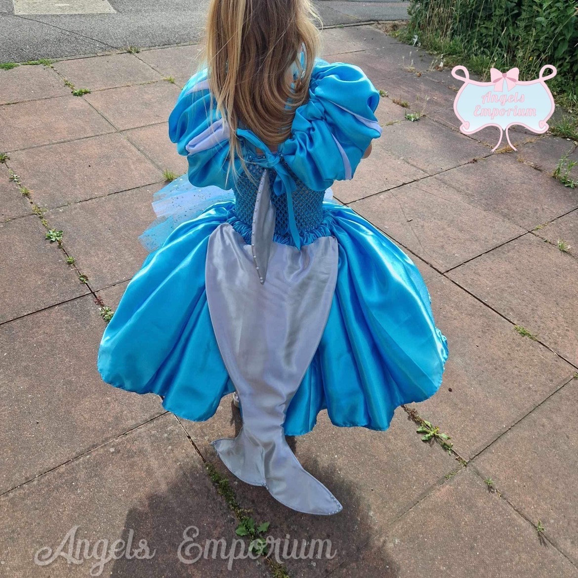 Luxury Jaws Theme Shark Fin Tutu Dress Fish Tail Halloween Costume Fancy Dress Animal Pageant Birthday Party Outfit Stage Wear