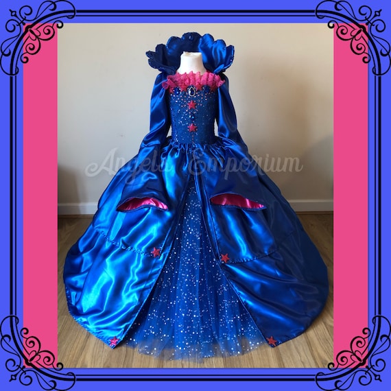 green emerald velvet dress Rainbow Ruffle Princess Costume main image 1