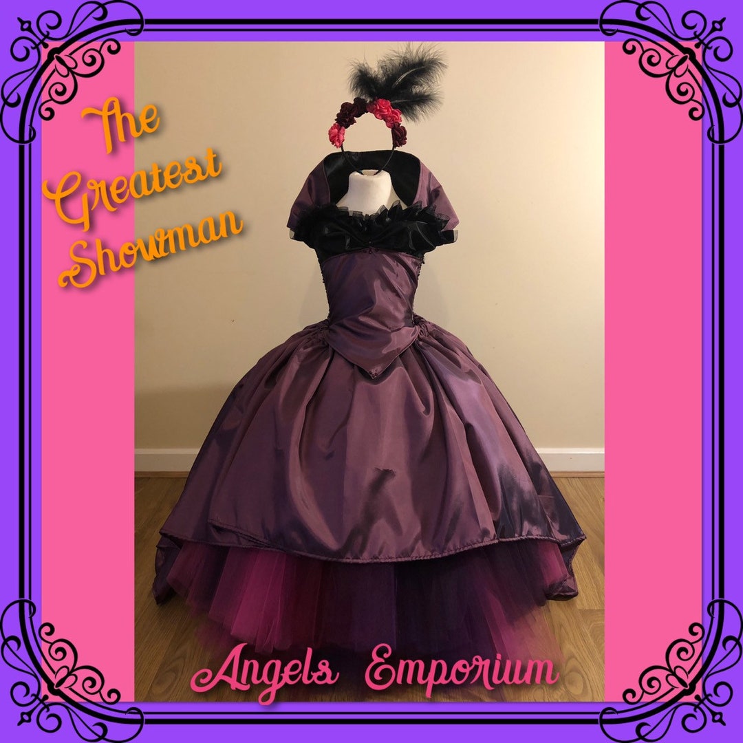 The Greatest Showman the Bearded Lady Caberet Musical Tutu Dress Theatrical  Cosplay Costume Stageshow Gown Pageant Plum Purple Burgundy Pink - Etsy