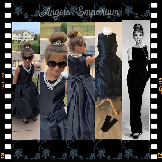 The Icon Collection Audrey Hepburn Breakfast at Tiffany's Tutu Dress Film  Star Costume Cosplay Satin Famous Actress Musical Pageant Gown - Etsy