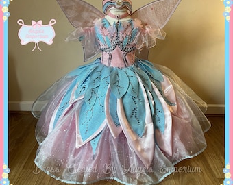 Luxury Swan Lake Ballet Doll Tutu Dress Fairy Princess Costume Wings Cosplay Pageant Ball Gown Satin Organza Leaf Skirt Headband