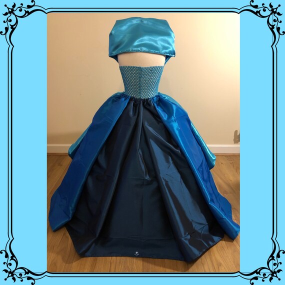 Deluxe Halter Neck Navy Royal Blue Turquoise Low High Tutu Dress Special  Occasion Ball Gown Prom Pageant Costume Birthday Party Outfit