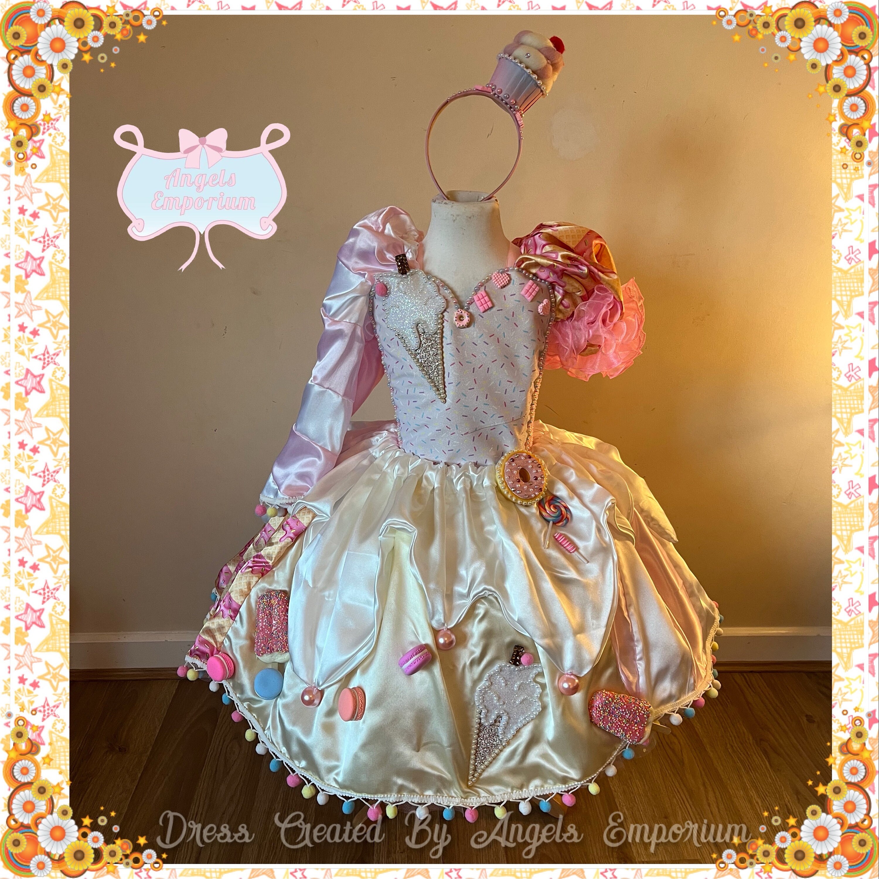 Crazy Candy Land Theme Tutu Dress Sweets Treats Lollipop Pageant