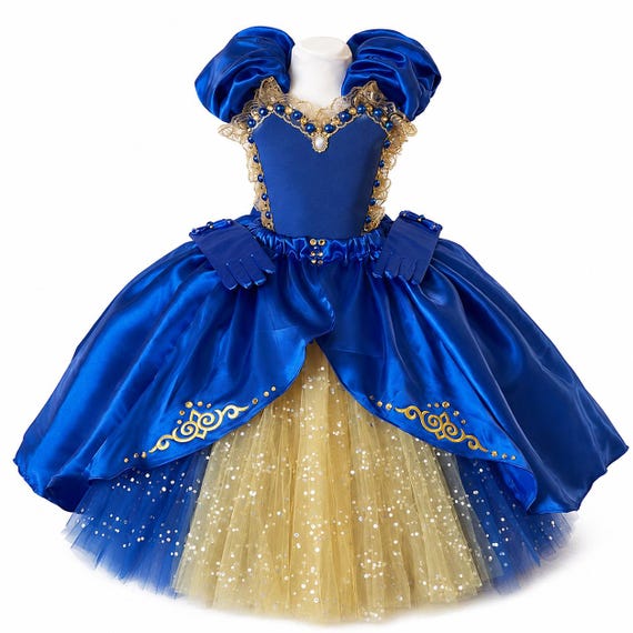 royal blue dress with gold accessories Royal blue crpe dress with gold feathers