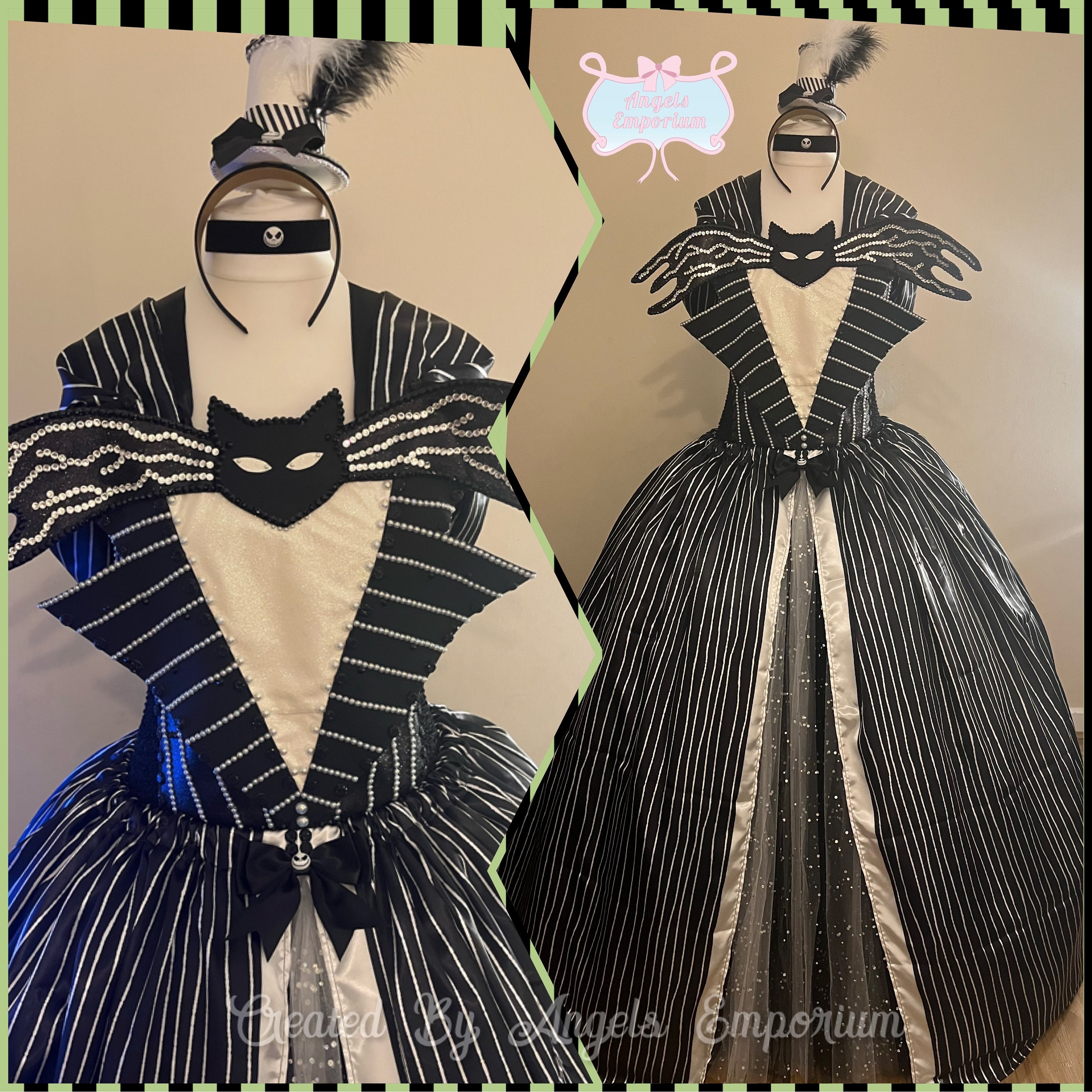 Adult Size Jack Skellington the Pumpkin King Nightmare Before Christmas Tim  Burton Inspired Tutu Dress Halloween Costume Party Pageant Gown - Etsy
