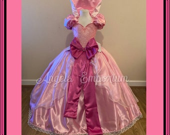 Luxury Charlotte La Bouff Tutu Dress Pink Satin Girls Princess And The Frog Tiana Fancy Cosplay Pageant Ball Gown Halloween Costume