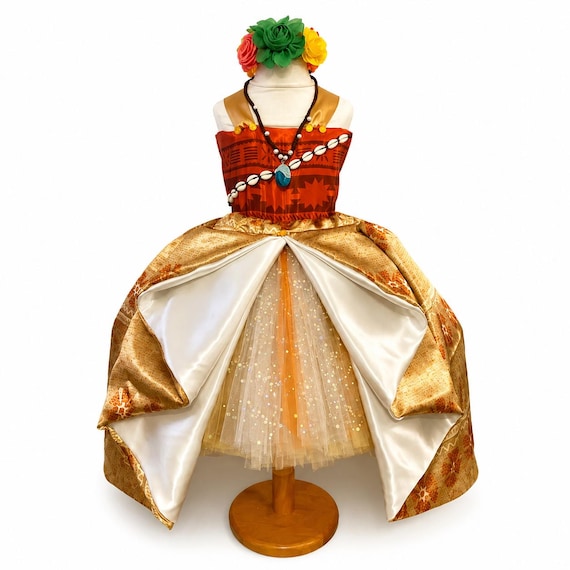 Polynesian Princess Moana Tutu Dress Birthday Party Ball Gown