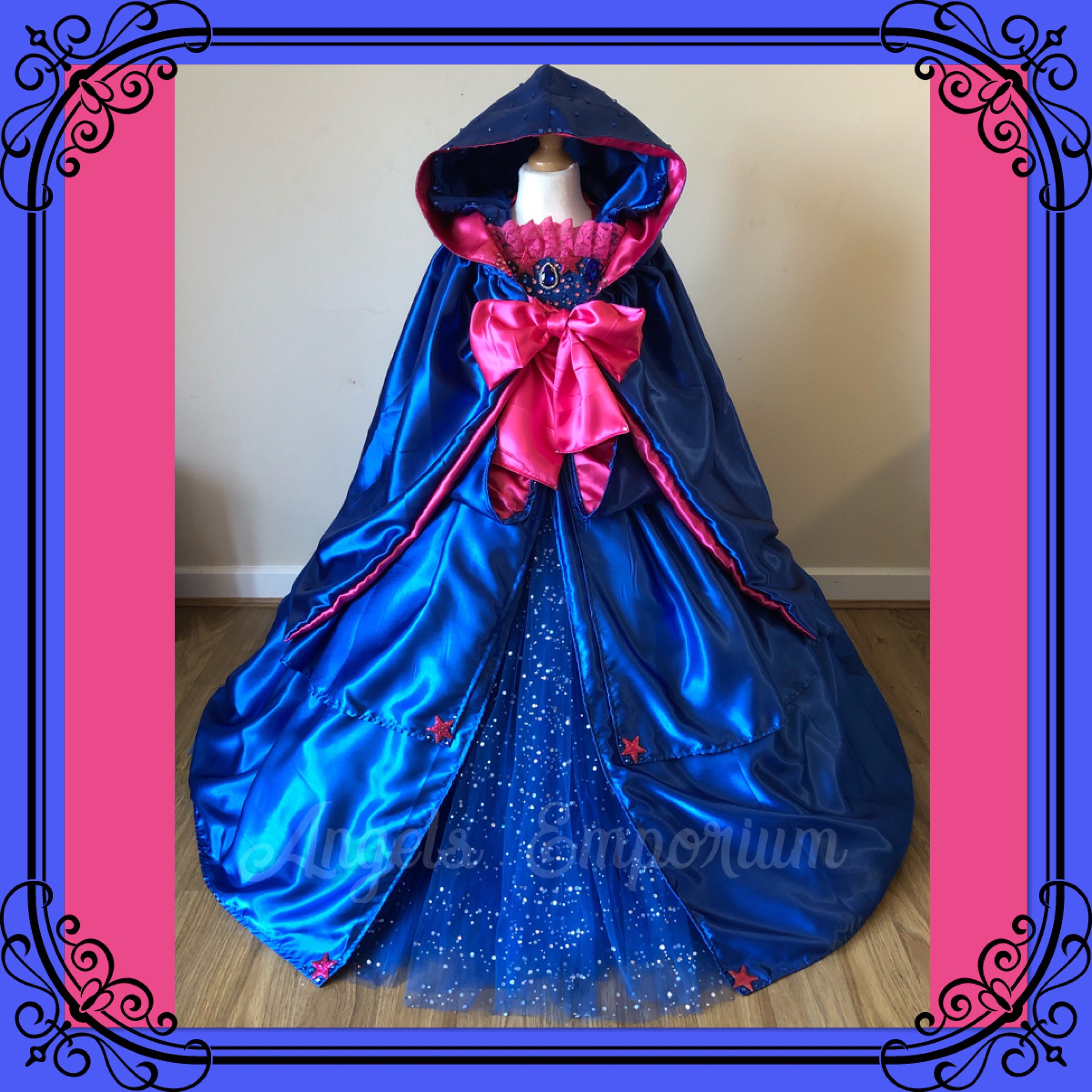 Fairy Godmother Tutu Dress Good Witch Costume Cosplay Ball Gown Beautiful Sparkling Glitter Princess Costume Birthday Party