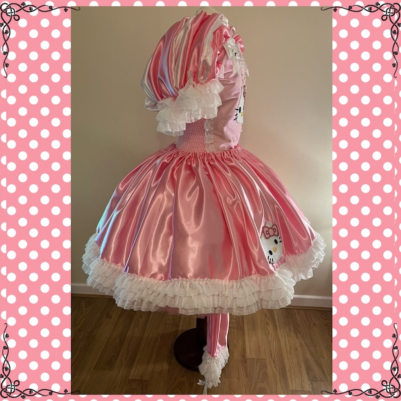 Hello Kitty Lolita Style Princess Tutu Dress Cosplay Costume Satin Ball Gown Pageant Birthday Party Adult Halloween Costume Park Visits Cat image 8