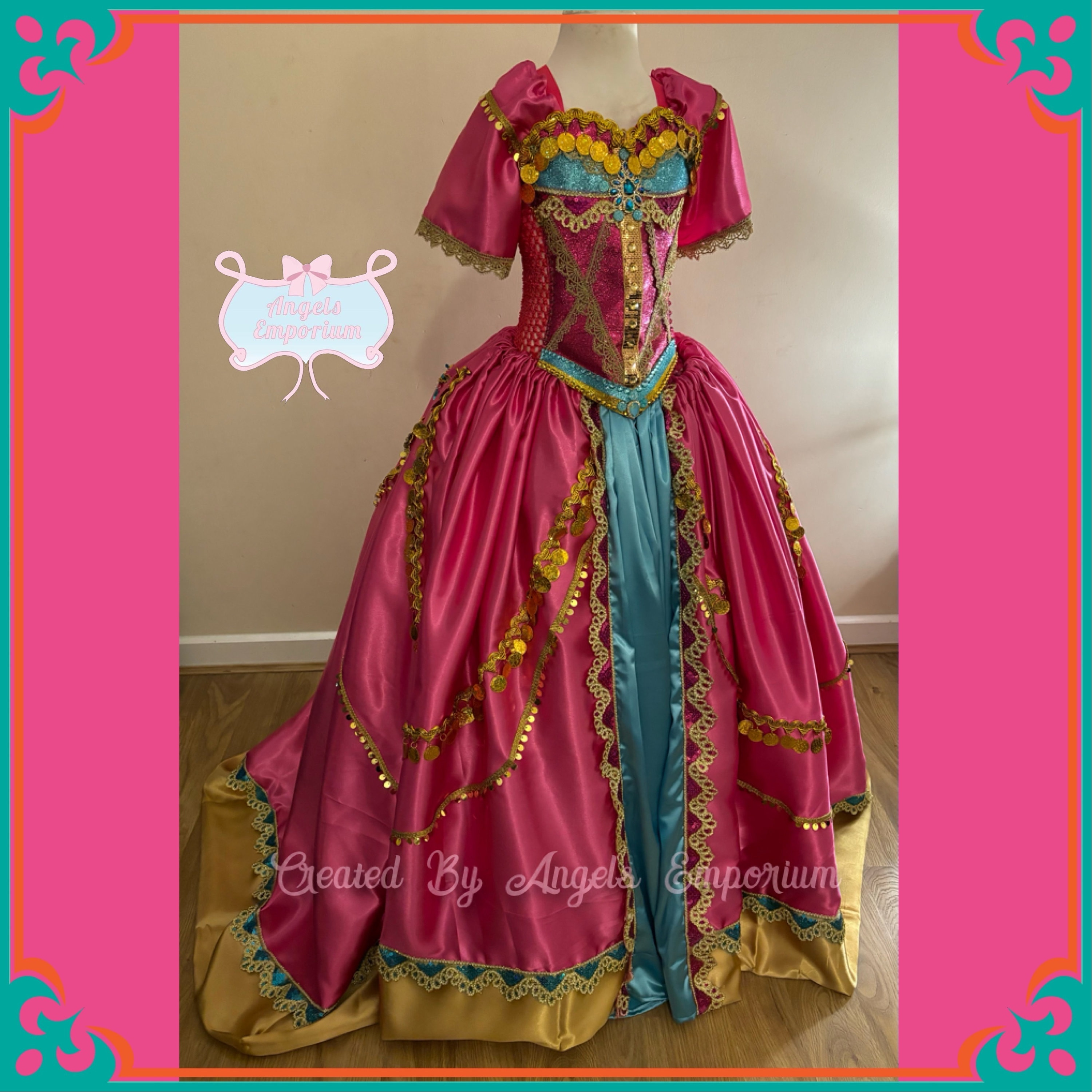 open lace back dress Disney Princess Doll Jasmine main image 0