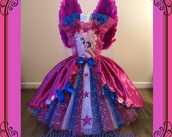 Pony Sparkle Inspired Tutu Dress - Dressing Up Costume Sparkly Princess. Pageant Gala Unicorn Sparkly Ball Gown Tutu Little Pony Costume