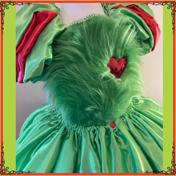 grinch sequin dress FINAL SALE. Queen Of Sparkles Grinch Sequin & Feather Christmas Dress L