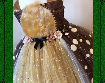 brown dance dress rudolph Chocolate Indulgence Brown Lace Latin Dress main image 0