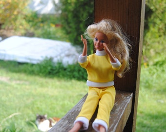 Muñeca Barbie vintage de los años 66, muñeca vintage, barbie rubia de pelo largo, muñeca rubia,