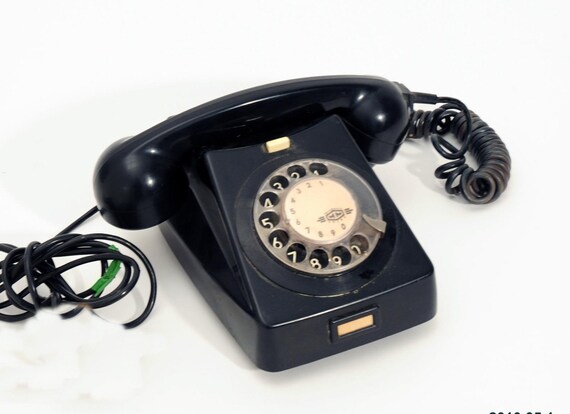 Rotary Phone Retro Dial Black Bakelite Rotary Phone Retro Dial