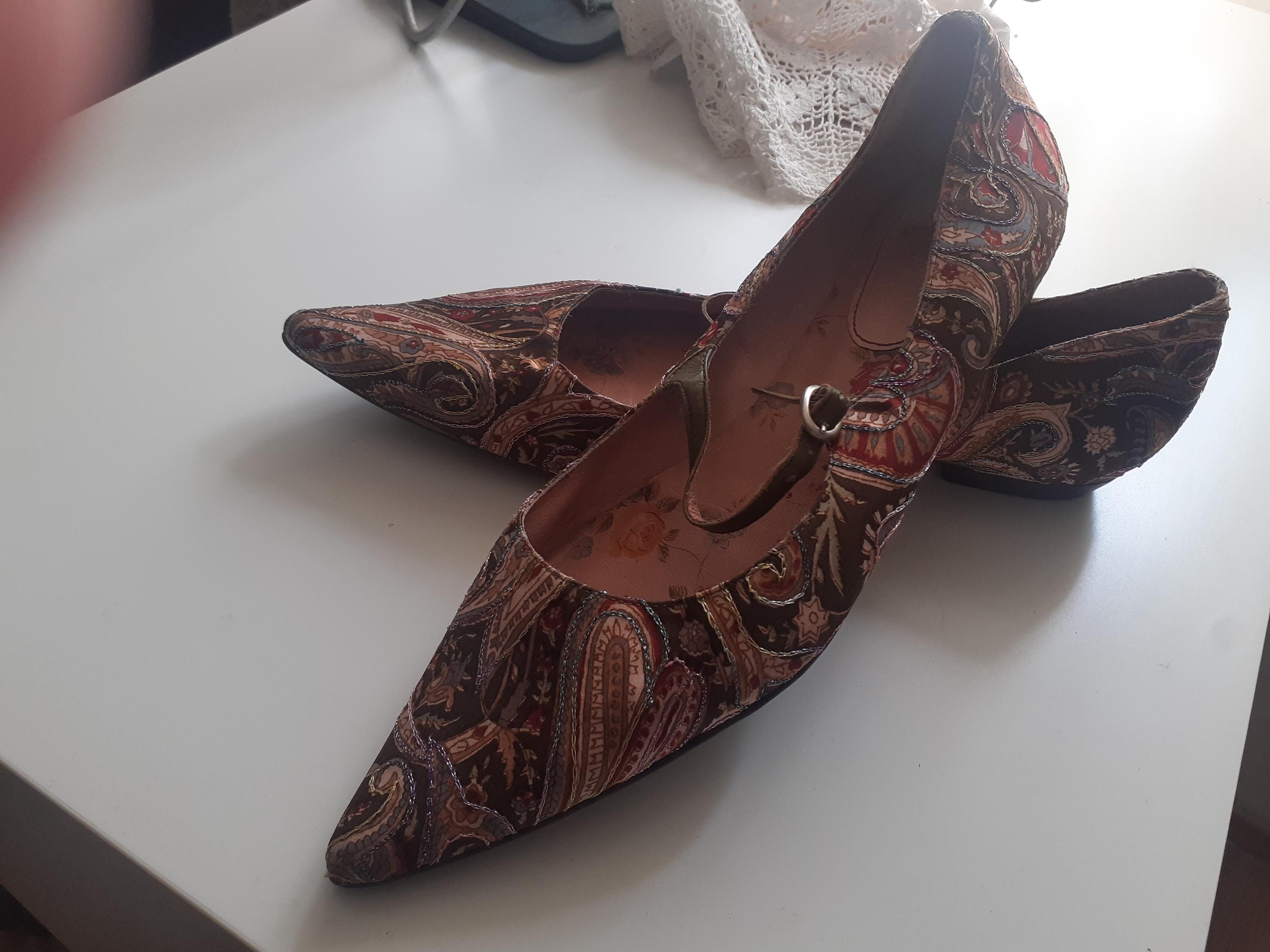 Mocassins Paco Herrero En Cuir Noir - Pointure 38 - Occasion En Très Bon état