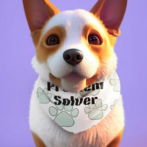 Funny Pet Bandana Collar, Dog Bandana, Fall, Halloween, Problem Maker Bandana, Pet Bandana, Cat Bandana