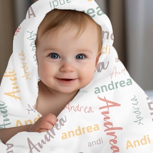 Personalized Fleece Baby Blanket, Newborn Baby Blanket Gift, Custom Baby Name Blanket, Baby shower Blanket Gift, Kids Throw, Newborn Blanket
