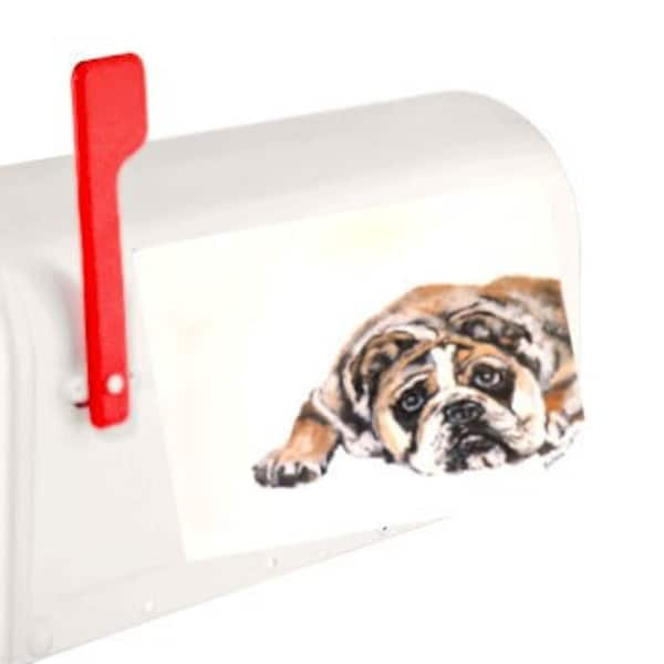 Hand-Painted Mailbox Custom Mailbox, Bulldog Lover Gift, Mailbox, English Bulldog, Bulldogs, Painted Mailbox