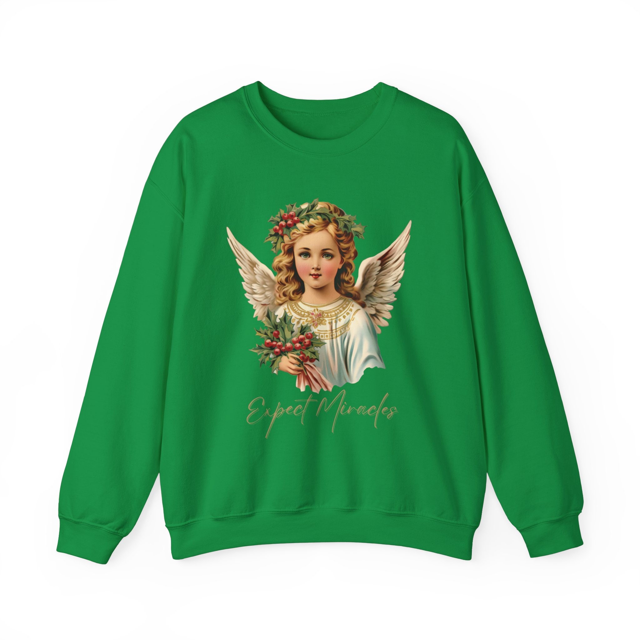 Expect Miracles Angel Sweatshirt, Soft and Cozy Angel Sweatshirt