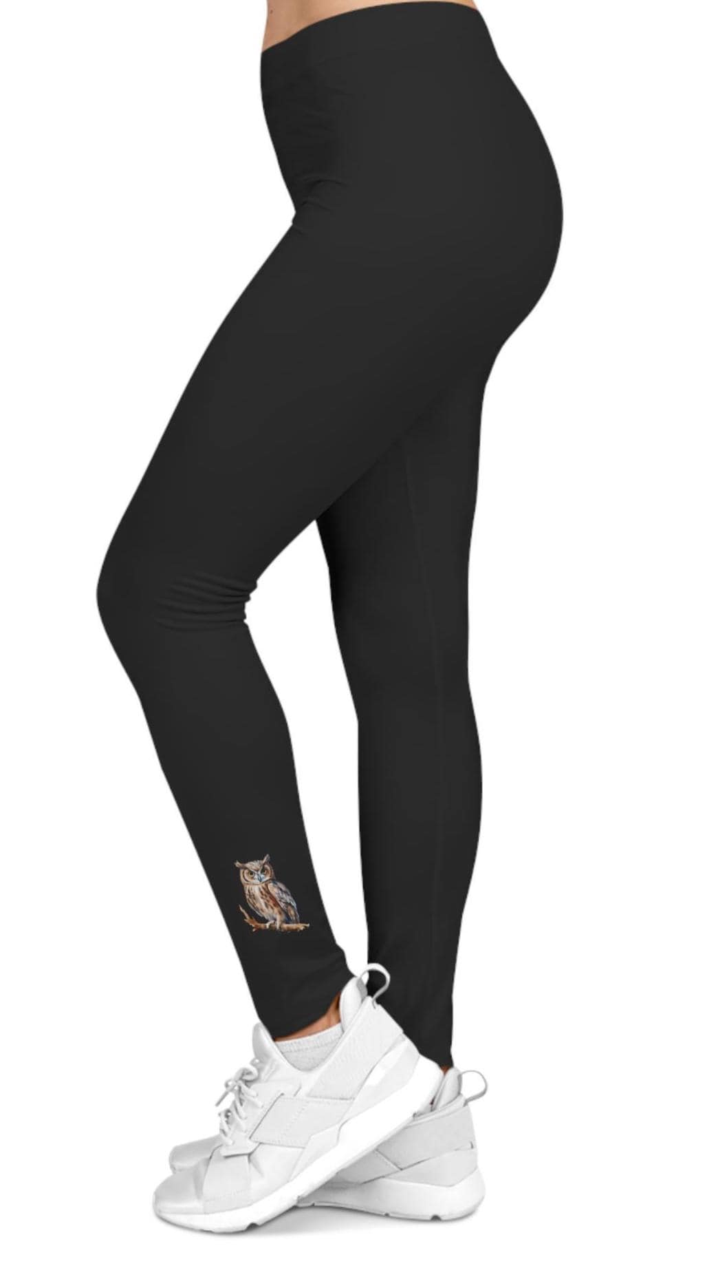 Owl Animal Leggings, Women's Yoga Pants, Active Wear, Workout Tights, Owl Spirit Animal Print Le