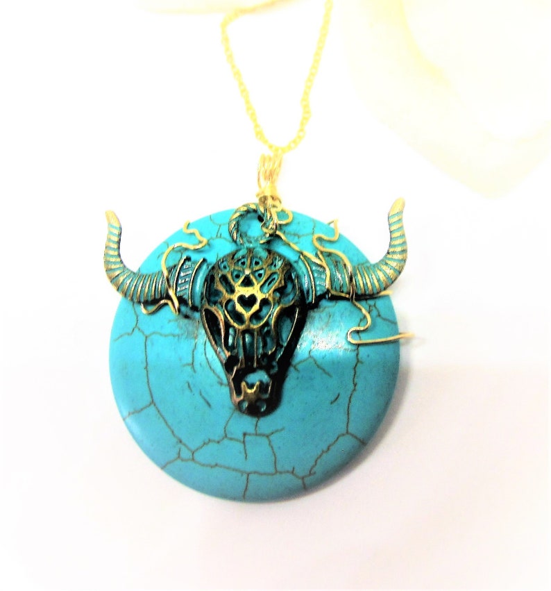 Short necklace with leather floral toolingshort necklace with floral leather pendant cowgirl jewelry western jewelry