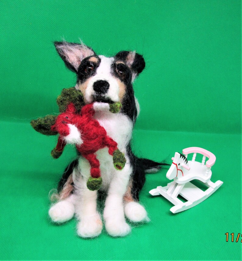 Australian Shepherd Christmas Gift Aussie Shepherd Felted Etsy