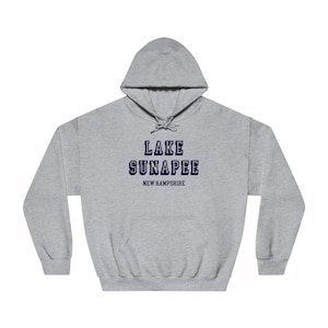 Sunapee NH Hoodie, NH Lake Sunapee Hoodie, Lake Sunapee Sweatshirt, Unisex Boating Sweatshirt, Lake Cottage Shirt, Loon and Baby