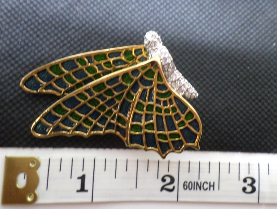 KJL Kenneth J Lane Vintage Butterfly Brooch - image 9