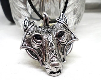 Wolf Spirit Pendant, Wolf Necklace, Wolf Pendant, Wolf Spirit Gift, Wolf Lover Gift, Wolf Totem Gift, Wolf Pendant, Wolf Statement Necklace