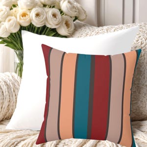 Autumn Pillow, Vibrant Fall Decor, Throw Cushion, Pillow Gift, Home Accent, Spun Polyester Square Pillow