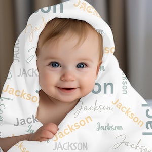Personalized Fleece Baby Blanket, Newborn Baby Blanket Gift, Custom Baby Name Blanket, Baby shower Blanket Gift, Kids Throw, Newborn Blanket
