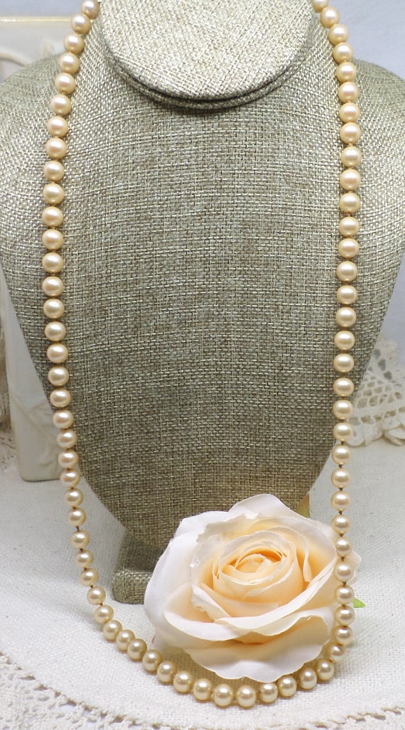 Vintage Faux Pearls Marvella 32 Inch