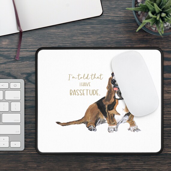 マウスパッド バセットハウンド デスク周り パソコン マウス Bassetude ゲーミングマウスパッド、バセットハウンドマウスパッド