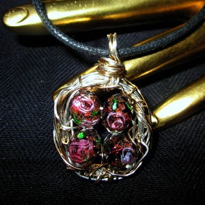 Bird&#39;s Nest Necklace, Valentines Gift, Bird&#39;s Nest Pendant, Inspirational SJO Handcrafted Jewelry
